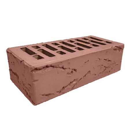 Кирпич лицевой Строма 1,4НФ бордо кора дуба