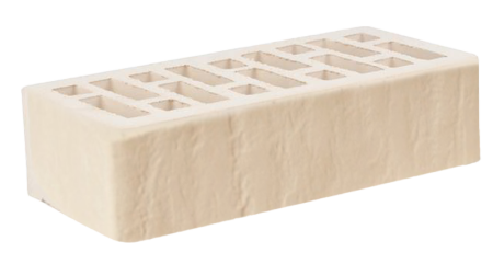 Кирпич лицевой Старый Оскол 1НФ белый доломит