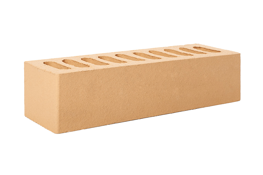 Белебеевский кирпич лицевой 0,7НФ солома гладкий