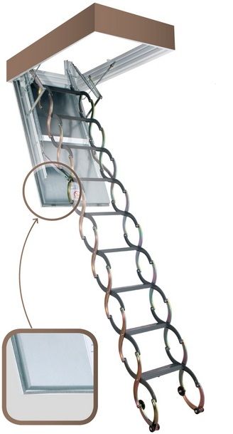 Лестница чердачная FAKRO LSF 90*60/280-300 см